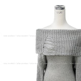 Bay Damage Off Shoulder Knit