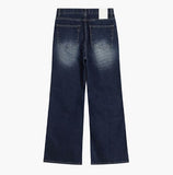 Eunice Ribbed Cat Bootcut Denim Pants