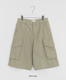 [Unisex] Ganuse Cotton Cargo Bermuda Pants