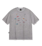 Dino Stitch Embroidered Pigment Short Sleeve Tee
