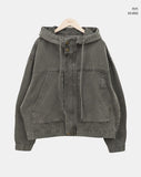 Zefu Pigment Washing Hooded Jacket