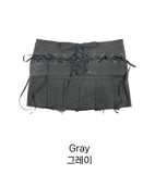 Corset Ribbon Mini Skirt