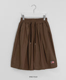 [Unisex] Foam Embroidered Cotton Bermuda Pants