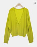 Zelle Deep V-Neck Cardigan