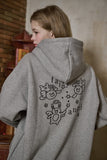 Fairy Angel Embroidered Hood Zip-Up
