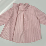 Loose-Fit Stripe Softly Cotton Check Shirt