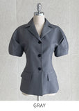 Kane Puff Collar Short Sleeve Jacket