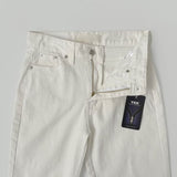 Hem Side Slit Capri Span Cotton Pants