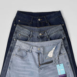 Span Hem Cutting Wide Bootcut Fit Denim Pants