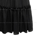 Rinko Dot Frill Chiffon Skirt
