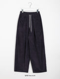 [unisex] Plop corduroy banding wide pants