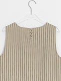Newkitter Stripe Layered Sleeveless Long One Piece
