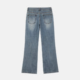 Break Damage Flare Denim Pants