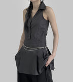 Surren Stripe Collar One Piece