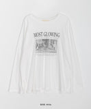 Pmin Printed Oversize Long Sleeve Tee