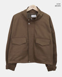 Buen Out Pocket Boxy Bomber Jacket