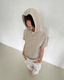 CURVE HOODED HALF TEE