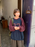 [BAONHAUS] Kill Motor Color Matching Lettering Over Sweatshirt
