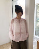Havyu Flower String Windbreaker Jacket