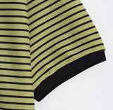 Belu Stripe Collar Short Sleeve T-shirt