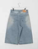 Comu Light Blue Bermuda Washing Denim Pants