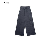 Messy Pocket Cargo Slit Wide Pants