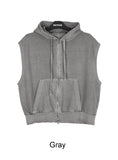 Hens Pigment Hood Zip-Up Vest