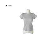[MADE/more BASIC/Tumble Washing] Robe Semi-Crop Round Plain Short Sleeve T-shirt