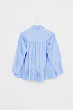 (W) Blues Pleats Shirt