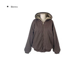 Hiya Reversible Hood Fur Jacket Jumper