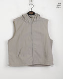Well-done nylon string windbreaker hood vest