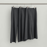 Front Pleated Loose Wide Back Banding Slacks