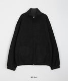 [unisex] Baben two-way ribbed fleece zip-up jumper