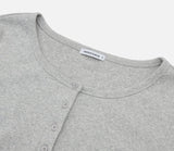 W Basic Henley Neck Long Sleeve