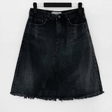 REMEME denim midi skirt