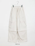 [unisex] Ruku String Banding Balloon Cargo Wide Pants