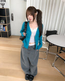 Fog Double-Button Mohair Cardigan