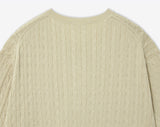 Air Cool Cable Henley Neck Knit