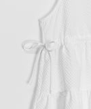 [BAONHAUS] Mesit Shirring Layered Sleeveless Blouse