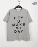 Heyu Lettering Cropped Short-Sleeved T-shirt