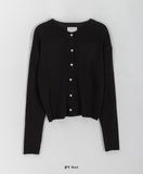 Missent Ribbed Button Round Knit Cardigan