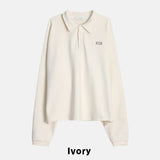 Blank Crop Collar Tee