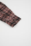 Tyreese rough cut out check shirt