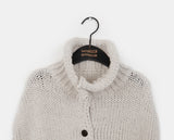 Alpo high neck button knit cardigan