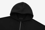 Sent brushed loose fit hood zip-up