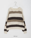 Lofted Stripe Hood Knit