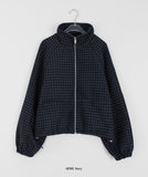 Gonu String Check Raglan Jacket