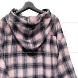 Candy hooded balloon check shirt