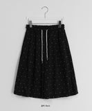 Dalson Banding Dot Bermuda Pants