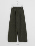 [unisex] Danes Stripe Banding Wide Pants